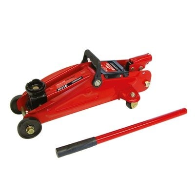 Carpoint Hydraulische Garagekrik met Pompstang 2.000kg Trolley Jack