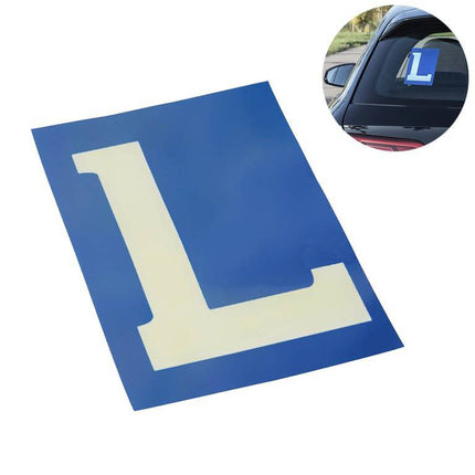 Carpoint Carpoint L Sticker Lesauto Statisch Raam (10x15cm) Blauw ServiceBest International 1