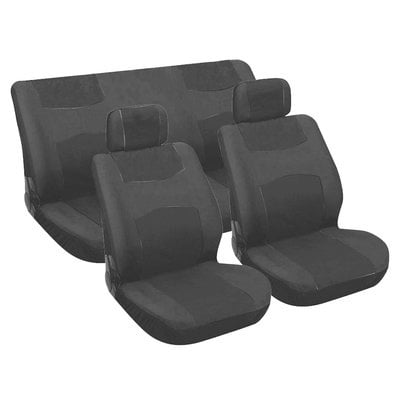 Carpoint  Stoelhoesset Autostoel Bekleding 6 Delig Universeel zwart