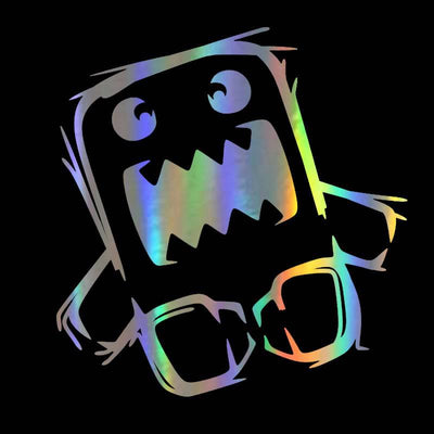 Cartoon JDM Sticker Domo Kun Multicolor Reflecterend Tuning Decal Japanese Drift