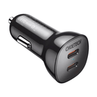Choetech Choetech Autolader Telefoon 2x USBC 40W PD 3.0 12/24V Zwart 5