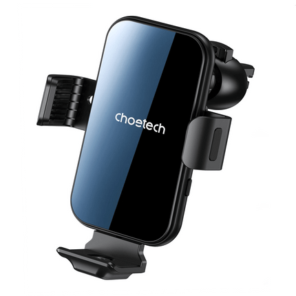 Choetech Choetech Gravity Auto Telefoonhouder met Draadloos Opladen QC voor Ventilatierooster Zwart Hurtel 1