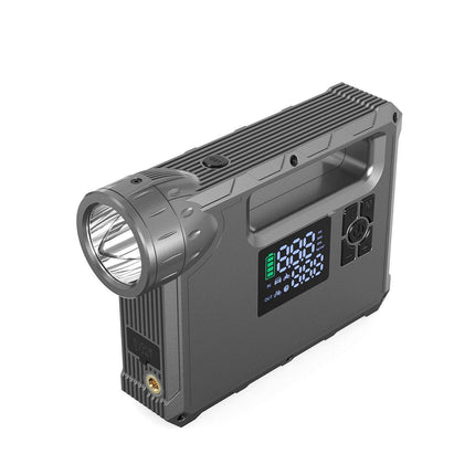 Choetech Jump Starter met Compressor Powerbank 8000mAh LED - zaklamp Zwart - VCTparts.nl