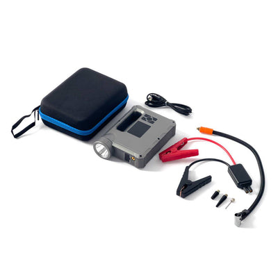 Choetech Jump Starter met Compressor Powerbank 8000mAh  LED-zaklamp Zwart