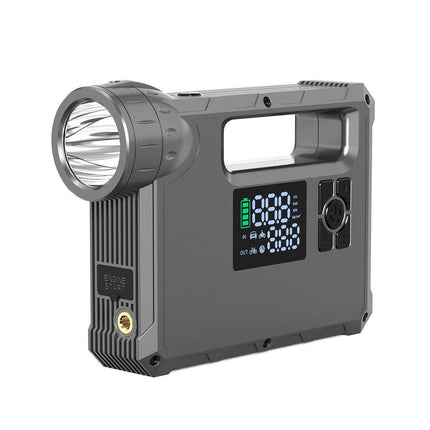 Choetech Jump Starter met Compressor Powerbank 8000mAh LED - zaklamp Zwart - VCTparts.nl