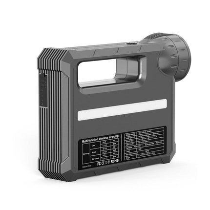 Choetech Jump Starter met Compressor Powerbank 8000mAh LED - zaklamp Zwart - VCTparts.nl