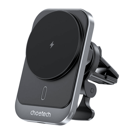 Choetech Choetech Magsafe 15W Draadloze Oplader Autohouder met USBC Kabel Zwart 1