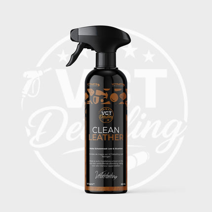 Clean Leather Premium Leer & Alcantara Reiniger 500ML Krachtig Tegen Vuil voor een Matte Afwerking - VCTparts.nl