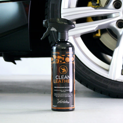 Clean Leather Premium Leer & Alcantara Reiniger 500ML Krachtig Tegen Vuil voor een Matte Afwerking - VCTparts.nl