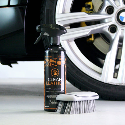 Combideal Clean Leather & Borstel Set Premium Leer & Alcantara Reiniger met Borstel voor een Matte Afwerking - VCTparts.nl