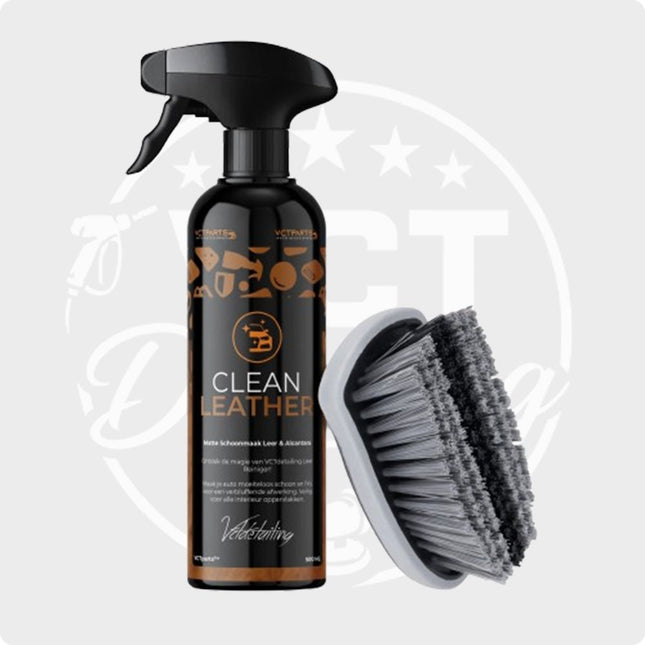 Combideal Clean Leather & Borstel Set Premium Leer & Alcantara Reiniger met Borstel voor een Matte Afwerking - VCTparts.nl