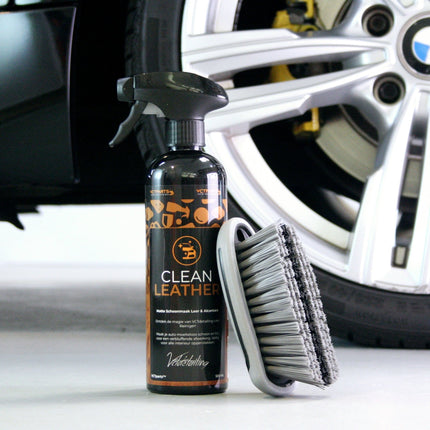 Combideal Clean Leather & Borstel Set Premium Leer & Alcantara Reiniger met Borstel voor een Matte Afwerking - VCTparts.nl
