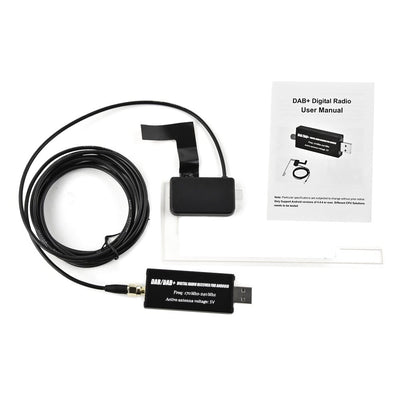 DAB+ Antenne Digitale Radio met USB Adapter voor Android Auto Stereo Ontvanger [DAB Plus + DabPlus]