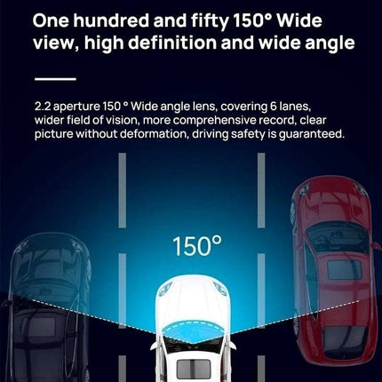 Dashcam 1080P Recorder 150 ° Dvr High - Definition Nachtzicht met Wifi Grijs - VCTparts.nl