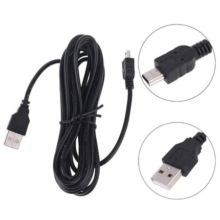 VCTparts Dashcam 3.5m Mini - USB naar USB - A Recorder Voeding Kabel Zwart [5V/2A] NORGOS 4