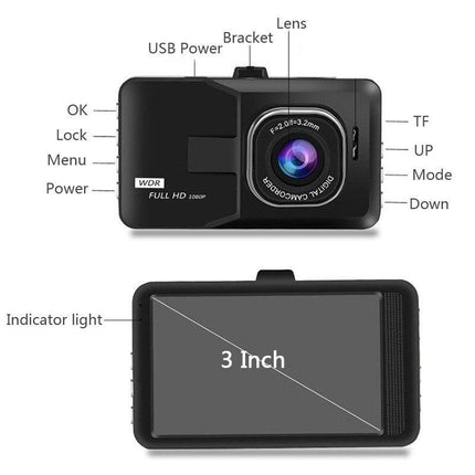 VCTparts Dashcam DVR 1080P Groothoek 170° [Autocam - Dashboard Camera] NORGOS 8