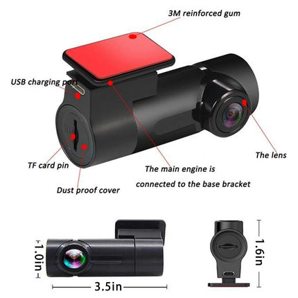 VCTparts Dashcam FullHD Auto Recorder 1CH Wifi Camera 1080P Groothoek Lens Zwart NORGOS 6