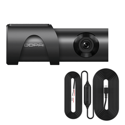 DDPAI DDPAI Dashcam Mini3 2K 1600P FullHD Wifi Video Recorder + Continue Voeding Zwart Combideal 1