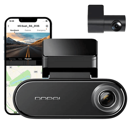 DDPAI DDPAI N5 Dual Dashcam 4K 2CH FHD Wifi Auto Video Recorder + Achter Camera Zwart INNPRO 1