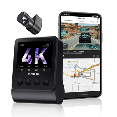 DDPAI Z50 Dashcam 4K 2CH HD Wifi Video Recorder Zwart