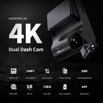 DDPAI DDPAI Z50 Dashcam 4K 2CH HD Wifi Video Recorder Zwart INNPRO 9