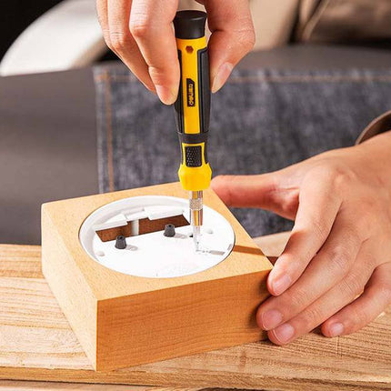 Deli Precisie Schroevendraaierset 33 - delig [Gereedschap - Tools EDL1033D] (Geel) - VCTparts.nl