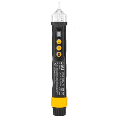 Deli Tools Contactloze Spanningstester EDL8011 12/48-1000V AC (Zwart) [Gereedschappen - Deli]