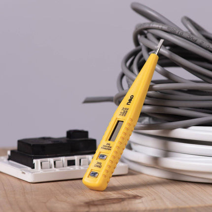 Deli Deli Tools Spanningstester 12 - 250V EDL8003 (Geel) [Gereedschappen - Deli] INNPRO 2