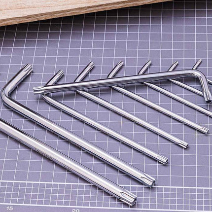 Deli Deli Torx Inbussleutelset 1.5 - 10mm 9 stuks [Gereedschap - Tools EDL3091] (Zilver) INNPRO 3