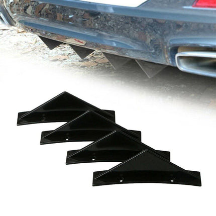 VCTparts Diffuser Haaienvin Achterbumper Spoiler Boog Zwart (set) NORGOS 7