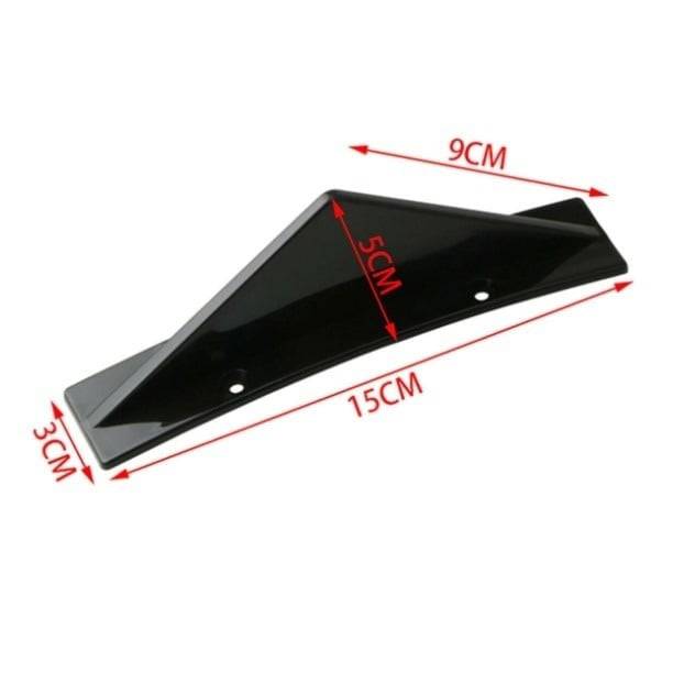 Diffuser Haaienvin Achterbumper Spoiler Boog Zwart (set) - VCTparts.nl