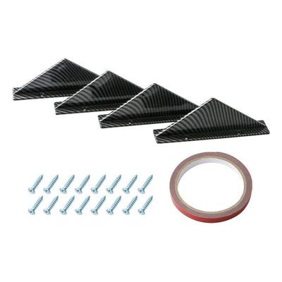Diffuser Haaienvin Achterbumper Spoiler Recht Carbon (set)