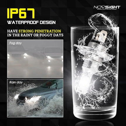 VCTparts Dimlicht LED H4 3000K Gele Koplampen (set) - Autolamp Helder Geel Licht Retrolook NORGOS 3