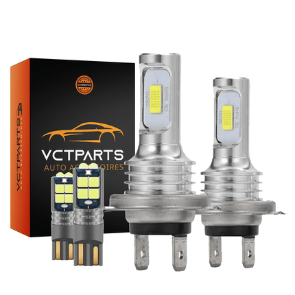 VCTparts Dimlicht & Parkeerlicht LED H7 + T10 6000k Wit (set) [Witte koplampen - Witte Dimlichten] Combideal 1