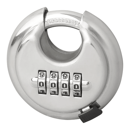 VCTparts Discusslot 70mm met Cijfercombinatie Hangslot Rond Gehard Staal Cijferslot VCTparts 1
