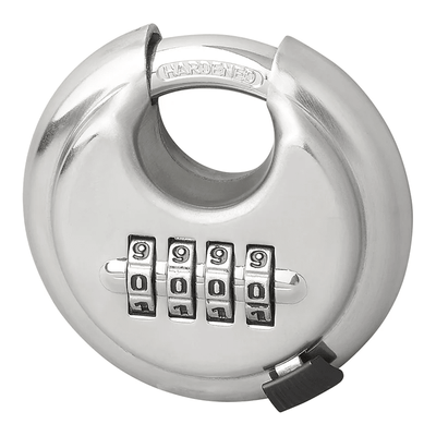 Discusslot 70mm met Cijfercombinatie Hangslot Rond Gehard Staal Cijferslot