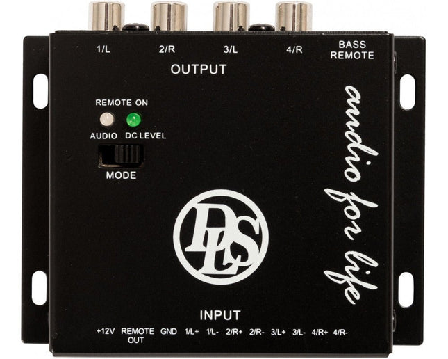 DLS DLS High Level Converter v.2 HLC4.2 4 - Kanaals Converter - voor Headunit naar Low - Level Signaal Auto Audio Optimount 2