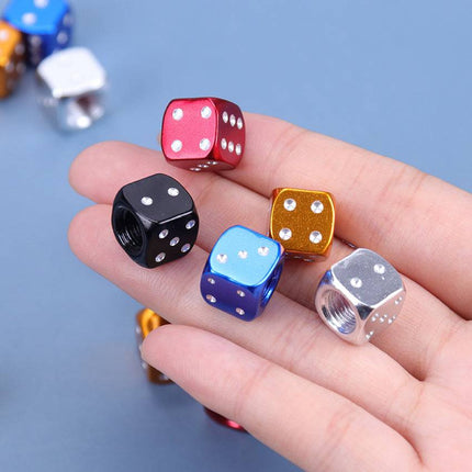 VCTparts Dobbelsteen Ventieldopjes Dobbel Steentjes Dices - Metaal Rood (set 4 stuks) NORGOS 7