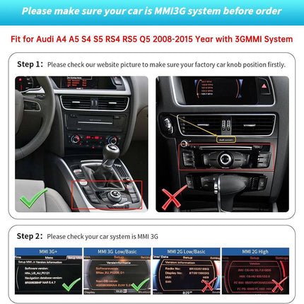 VCTparts Draadloze CarPlay Android Auto Adapter CarPlay Box Inbouwmodule voor Audi MMI 3G Systeem – Geschikt voor A4 B8, A5, Q5 (2009–2015) BonRoad 2