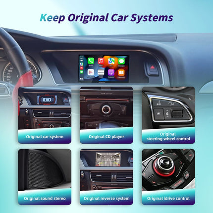VCTparts Draadloze CarPlay Android Auto Adapter CarPlay Box Inbouwmodule voor Audi MMI 3G Systeem – Geschikt voor A4 B8, A5, Q5 (2009–2015) BonRoad 3