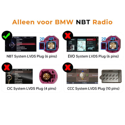 VCTparts Draadloze CarPlay Android Auto Adapter CarPlay Box Inbouwmodule Voor BMW NBT Systeem – Geschikt voor 1 - , 2 - , 3 - , 5 - , 7 - serie, Mini en X3 (2012–2018) BonRoad 3