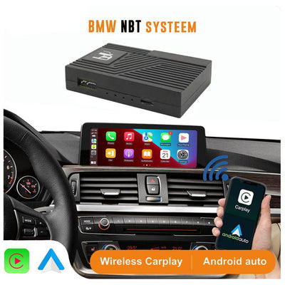 Draadloze CarPlay Android Auto Adapter voor BMW met NBT Systeem – Geschikt voor 1-serie, 3-serie, 5-serie, X3, Mini en meer