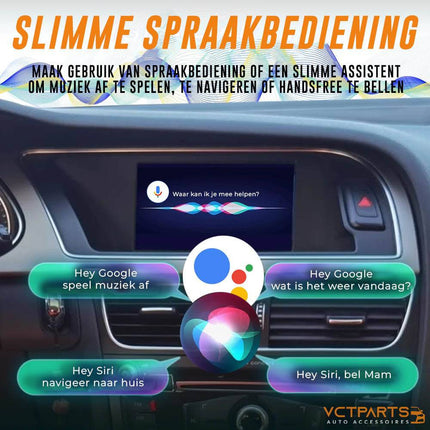 Draadloze CarPlay Android Auto Interface Retrofit Kit voor Audi RMC Systeem – Geschikt voor A6 C7, A7 2012–2016 - VCTparts.nl
