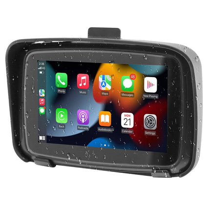 VCTparts Draagbare Motorfietsnavigatie en Smartphone Koppeling 5 Inch Scherm Waterdicht Android Auto & CarPlay [Handsfree Bellen - 5G - Bluetooth] NORGOS 8