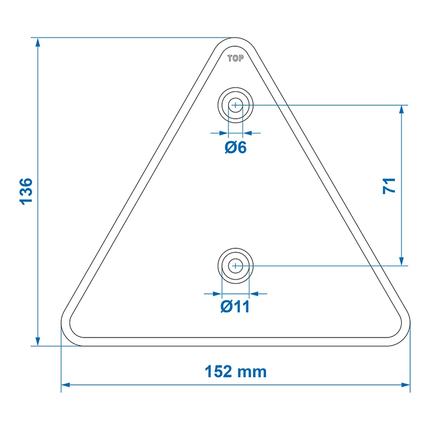 VCTparts Driehoek Reflector Gevaren Reflectie voor Aanhangwagen en Vrachtwagen VCTparts 3