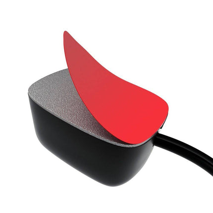 Drukknop Schakelaar 12V Opbouw Aan/Uit Momentary Puls met 100cm Kabel en Plakrand – Rood - VCTparts.nl