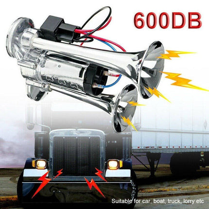 VCTparts Dubbele Trompet Treinhoorn / Luchthoorn 115dB - Trein hoorn Claxon [Vrachtwagen hoorn - Boot] NORGOS 6