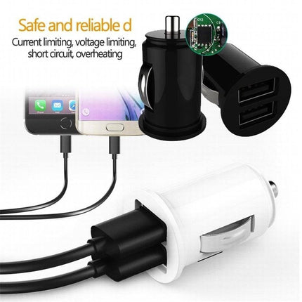 VCTparts Dubbele USB Aansluiting Autolader Telefoonlader Oplader 2x USB A Sigarettenaansteker NORGOS 2