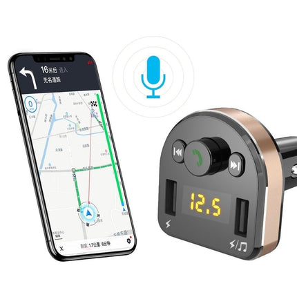 Dudao Dudao FM Transmitter Bluetooth Autolader MP3 3.1 A 2x USB Zwart Hurtel 7