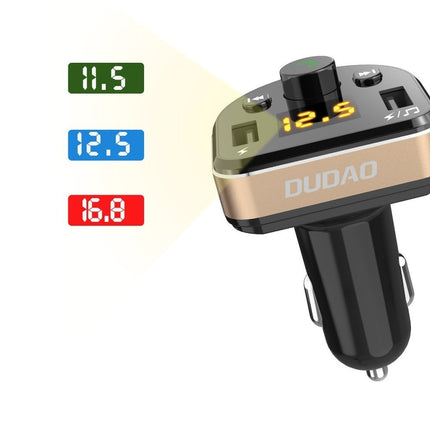 Dudao Dudao FM Transmitter Bluetooth Autolader MP3 3.1 A 2x USB Zwart Hurtel 5